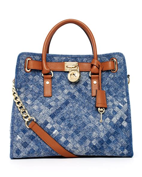 michael kors jean purse|michael kors blue denim purse.